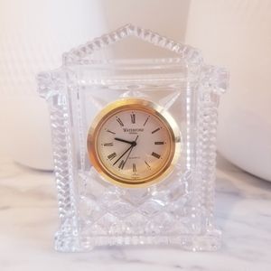 Waterford Crystal Table Clock with Extra Batteries
